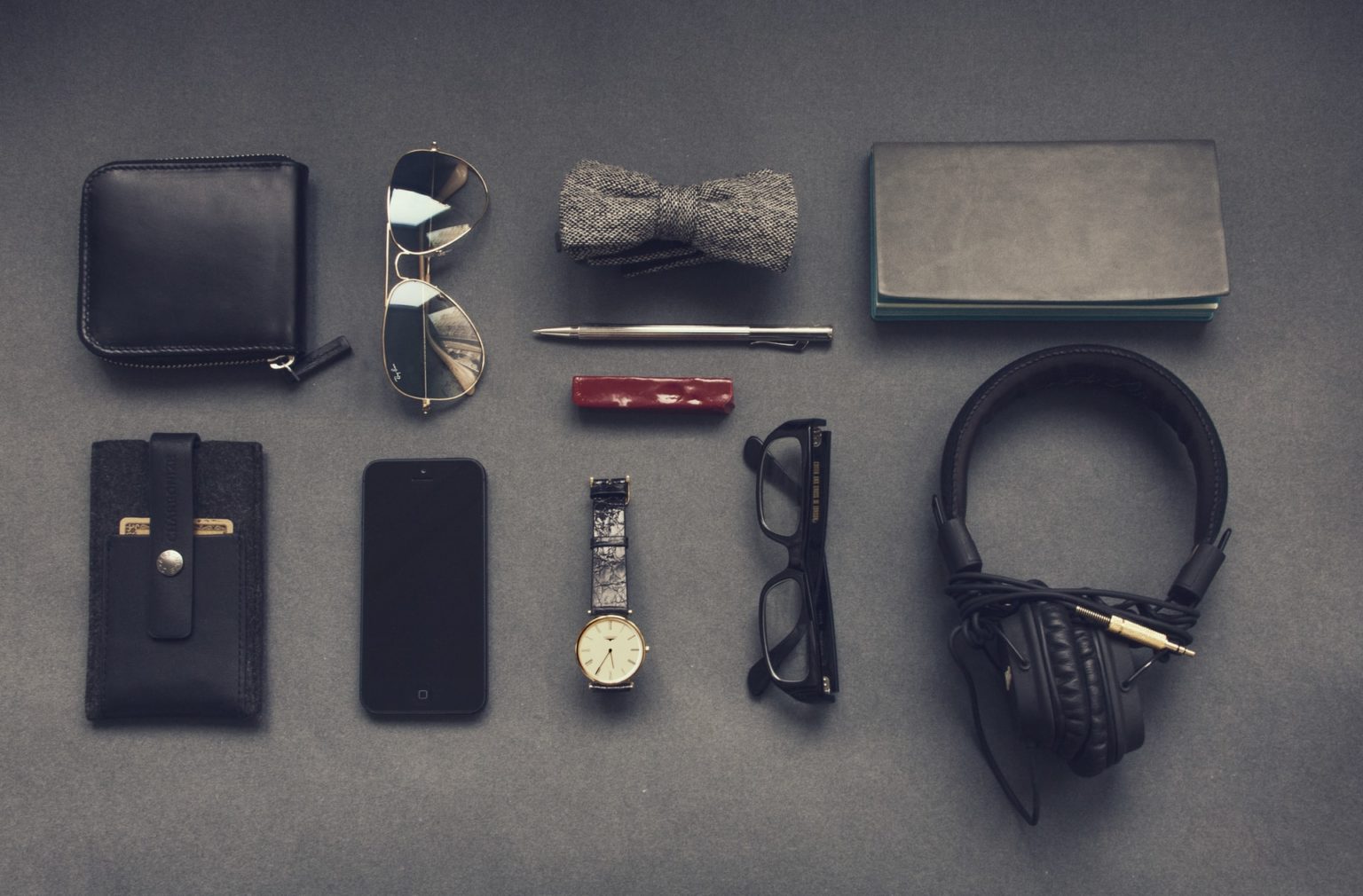 a group of objects on a table