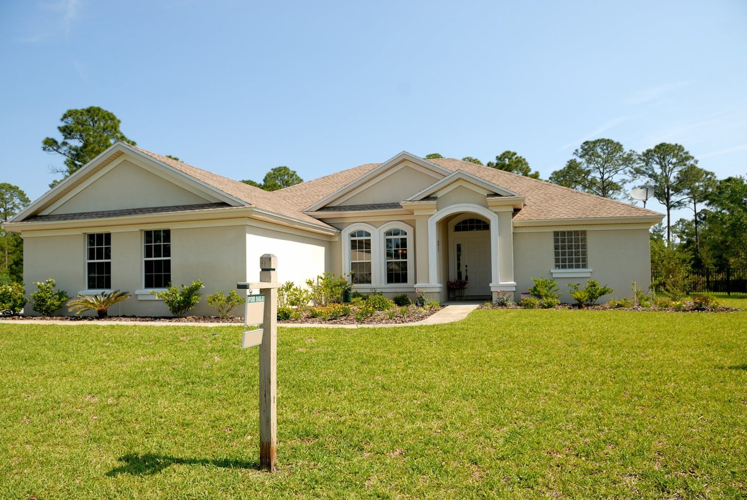 a house with a fence around it
